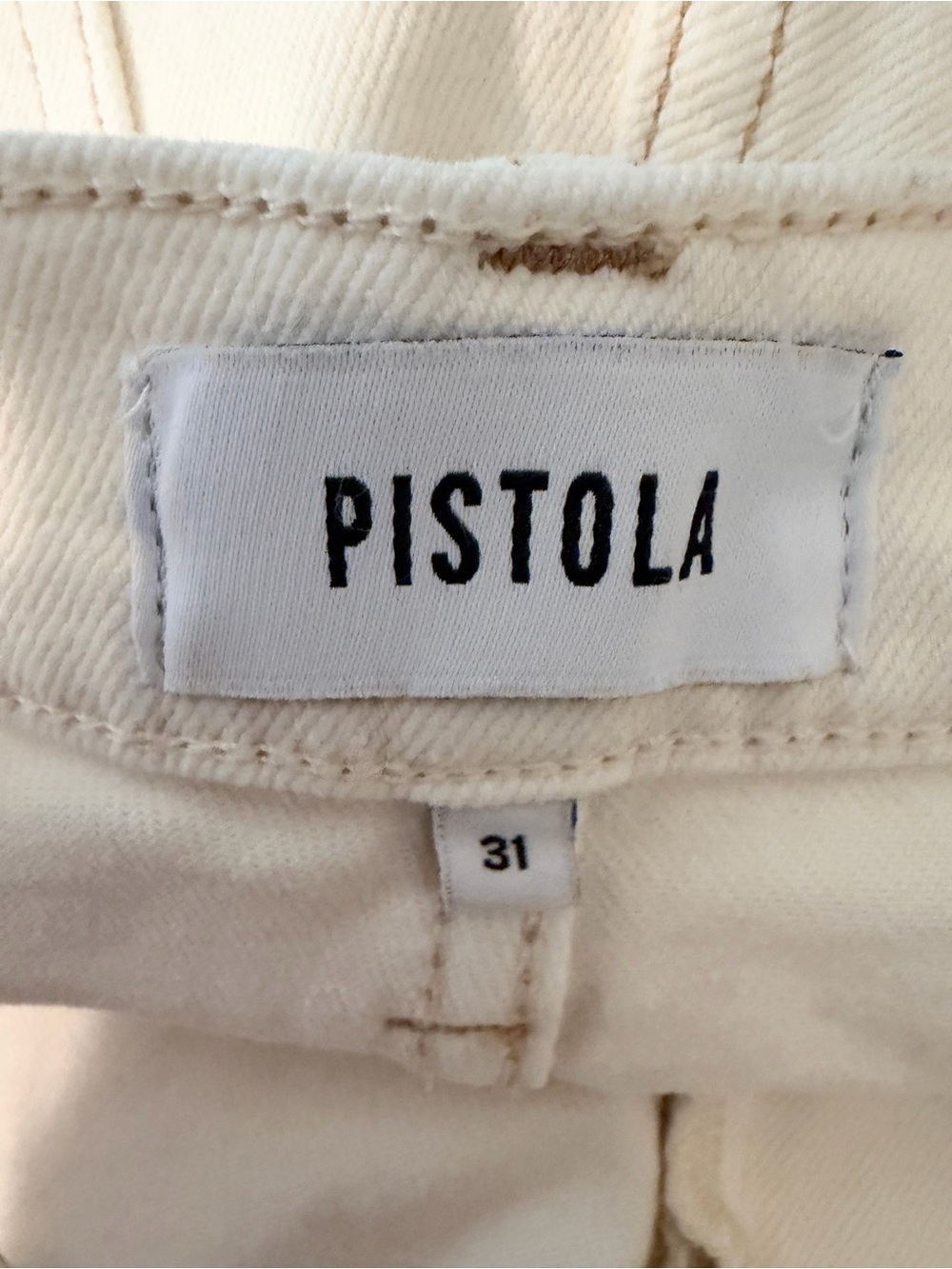 pistola Cream Lana High-Rise Wide-Leg Jeans - Picture 4 of 5